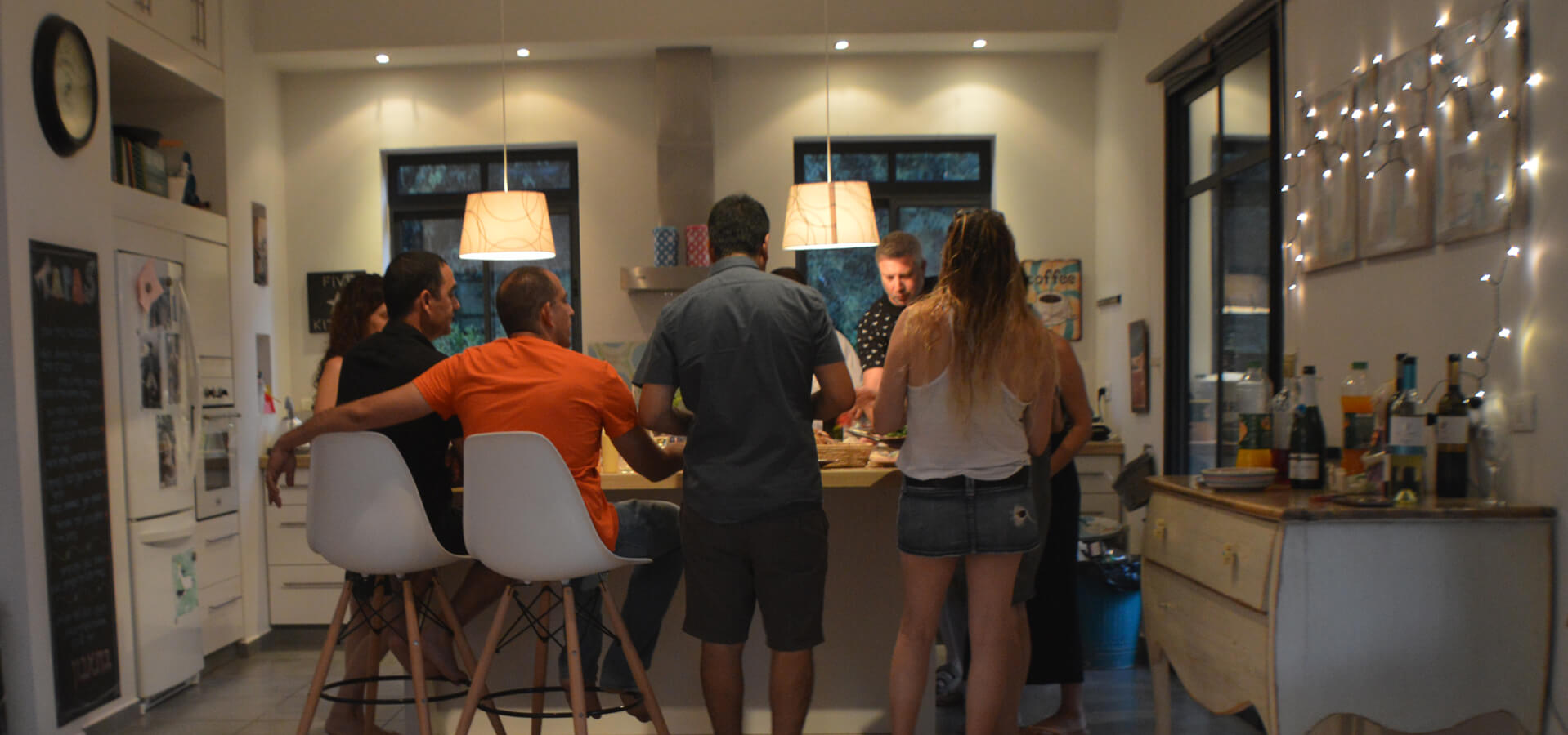 יפתח דהדי סדנאות שף, אירוח בבית